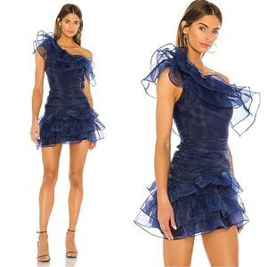 NWT Lovers And Friends Ellie Mini Blue Dress Size S